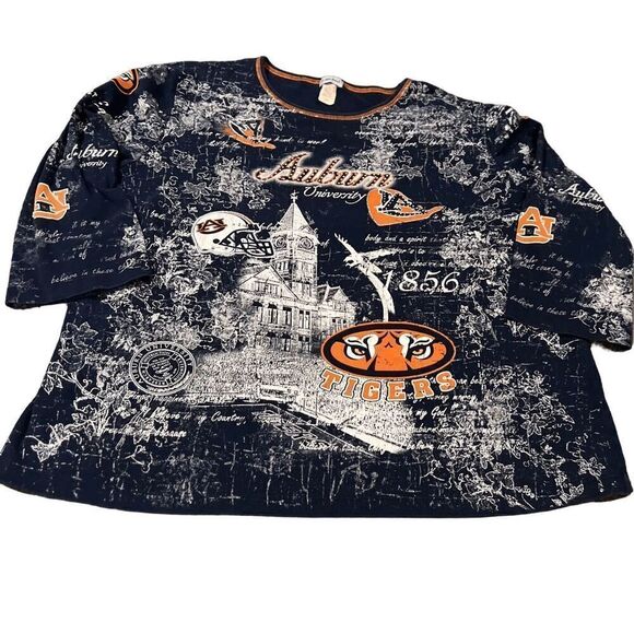 Auburn University Tigers T Shirt made in USA - Picture 1 of 13